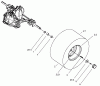 Toro 71283 (17-44HXLE) - 17-44HXLE Lawn Tractor, 2002 (220010001-220999999) Ersatzteile WHEEL AND TIRE ASSEMBLY