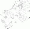 Toro 71283 (17-44HXLE) - 17-44HXLE Lawn Tractor, 2004 (240000001-240999999) Ersatzteile HOOD AND TOWER ASSEMBLY