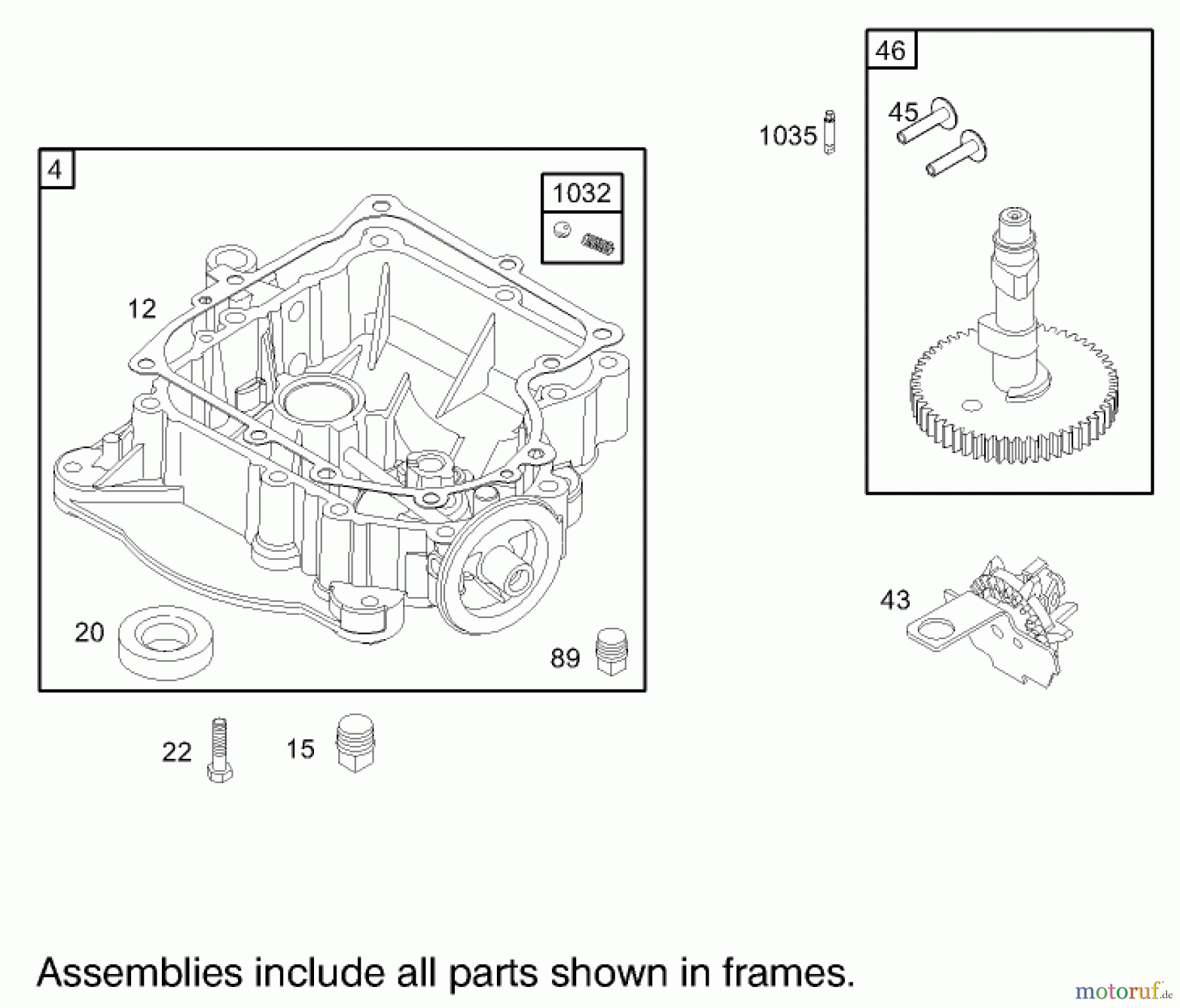 Toro Neu Mowers, Lawn & Garden Tractor Seite 1 71286 (XL 440H) - Toro XL 440H Lawn Tractor, 2005 (250000001-250999999) CRANKCASE ASSEMBLY BRIGGS AND STRATTON 31F777-0162-E1