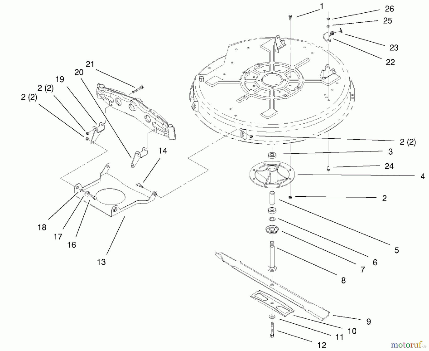 Toro Neu Mowers, Lawn & Garden Tractor Seite 1 71300 (12-32XL) - Toro 12-32XL Lawn Tractor, 2000 (200000001-200999999) 32
