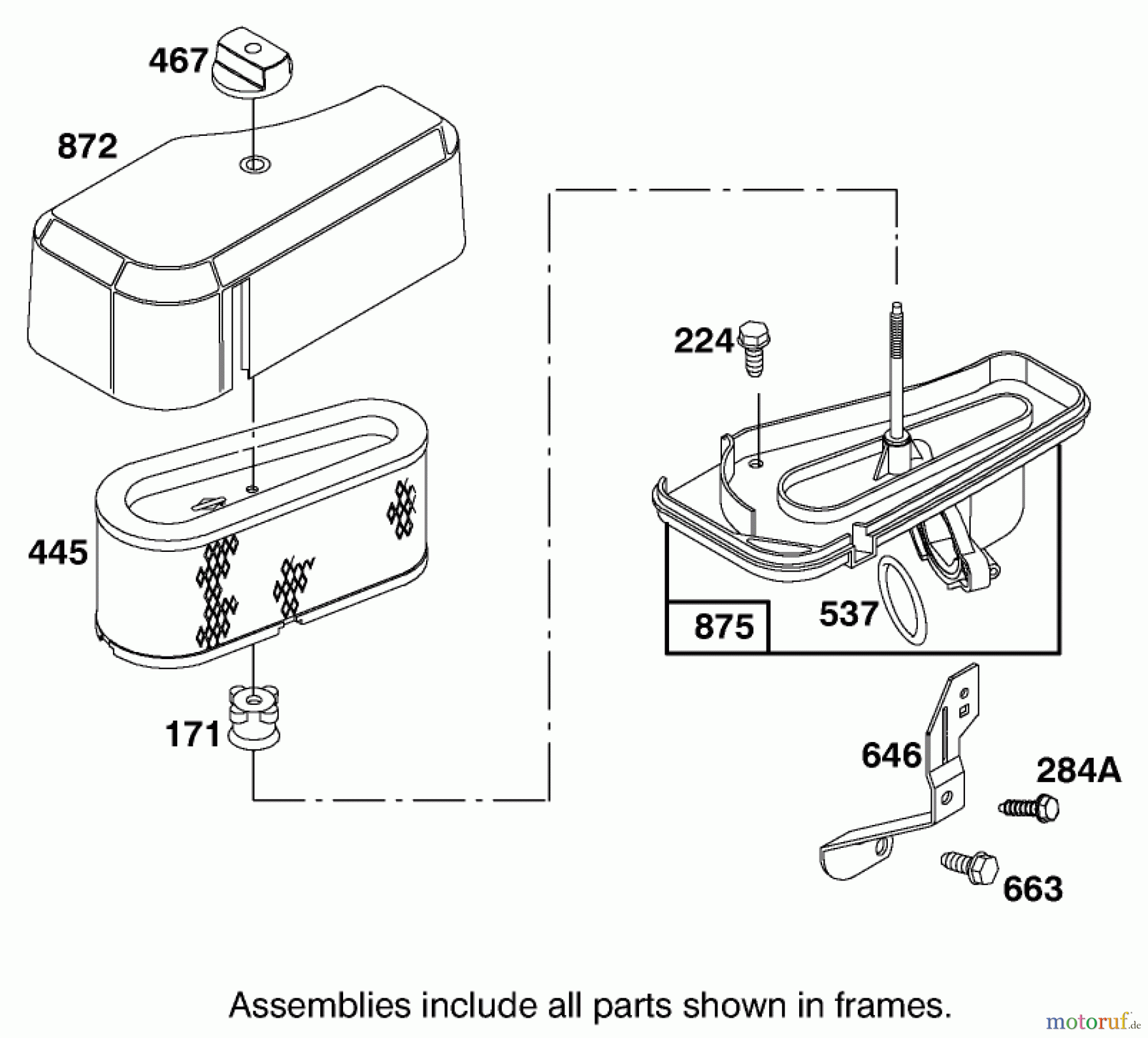 Toro Neu Mowers, Lawn & Garden Tractor Seite 1 71300 (12-32XL) - Toro 12-32XL Lawn Tractor, 2000 (200000001-200999999) ENGINE BRIGGS & STRATTON MODEL 284707-1148-E1 #5
