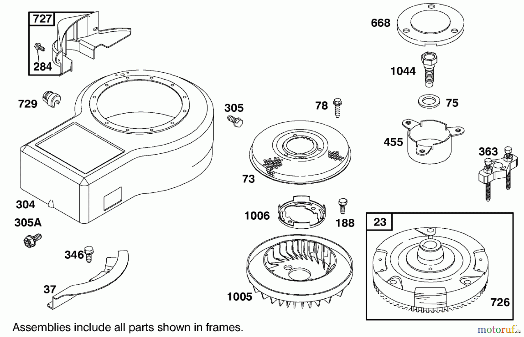Toro Neu Mowers, Lawn & Garden Tractor Seite 1 71300 (12-32XL) - Toro 12-32XL Lawn Tractor, 2000 (200000001-200999999) ENGINE BRIGGS & STRATTON MODEL 284707-1148-E1 #7