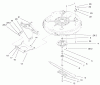 Toro 71301 (12.5-32XLE) - 12.5-32XLE Lawn Tractor, 2001 (210000001-210999999) Ersatzteile DECK COMPONENTS ASSEMBLY