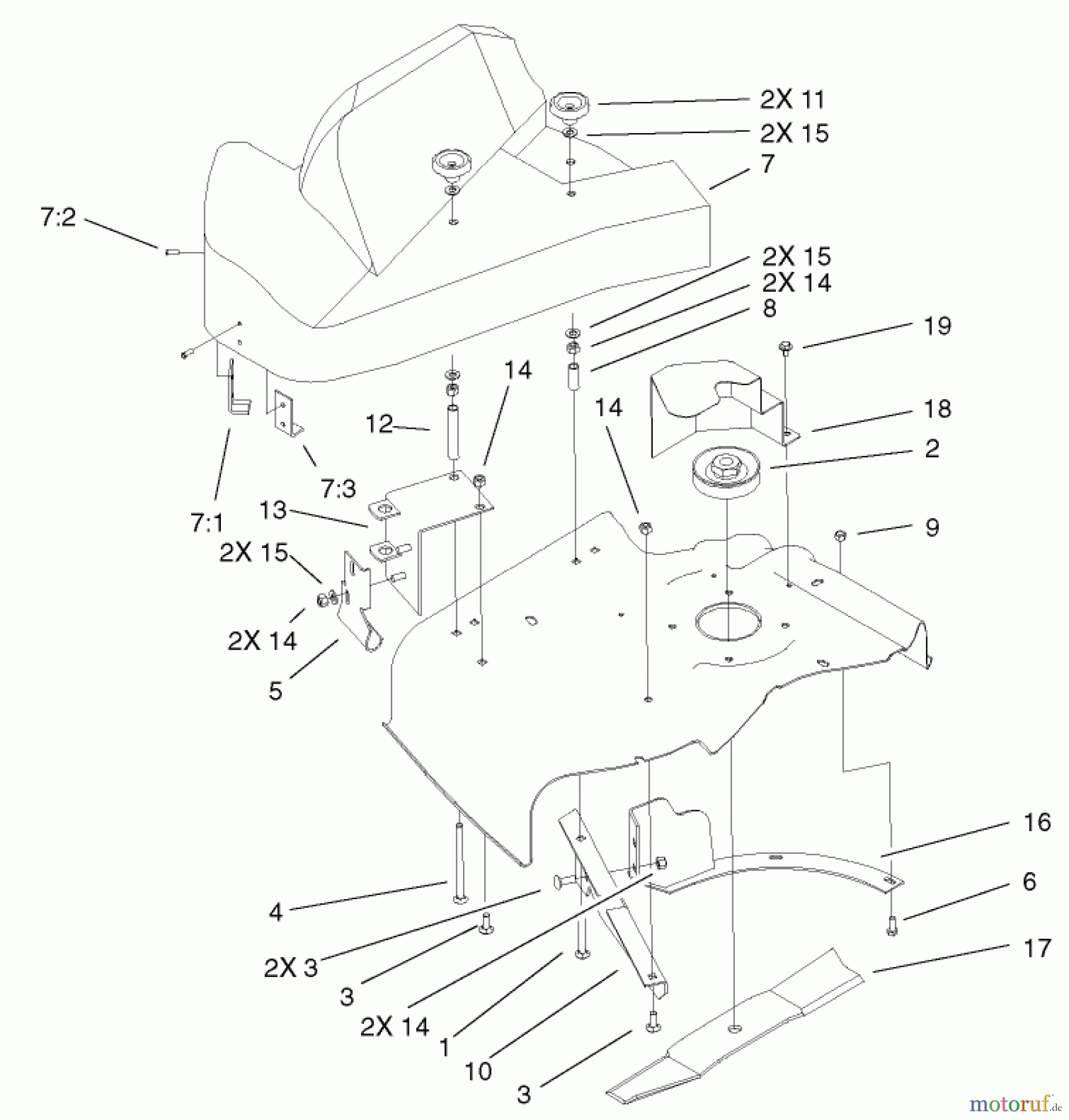 Toro Neu Accessories, Mower 79160 - Toro 44