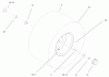 Toro 71428 (XL 380H) - XL 380H Lawn Tractor, 2005 (250000001-250999999) Ersatzteile REAR WHEEL AND TIRE ASSEMBLY