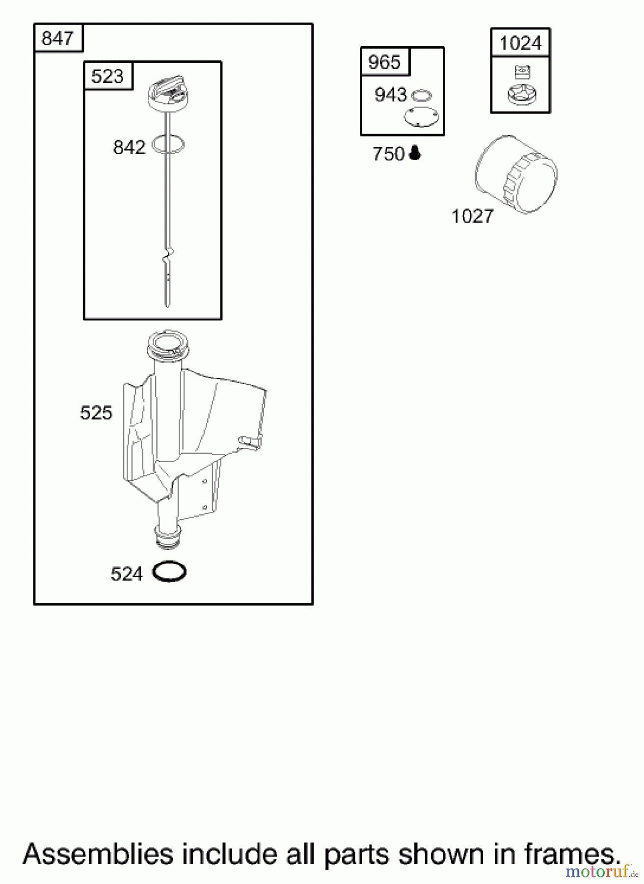  Toro Neu Mowers, Lawn & Garden Tractor Seite 1 71429 (XL 440H) - Toro XL 440H Lawn Tractor, 2005 (250000001-250999999) OIL FILTER, TUBE AND PUMP ASSEMBLY BRIGGS AND STRATTON 31F777-0162-E1