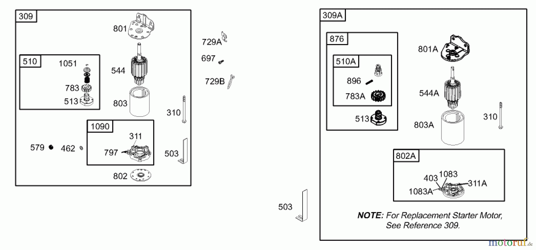 Toro Neu Mowers, Lawn & Garden Tractor Seite 1 71429 (XL 440H) - Toro XL 440H Lawn Tractor, 2005 (250000001-250999999) STARTER ASSEMBLY BRIGGS AND STRATTON 31F777-0162-E1