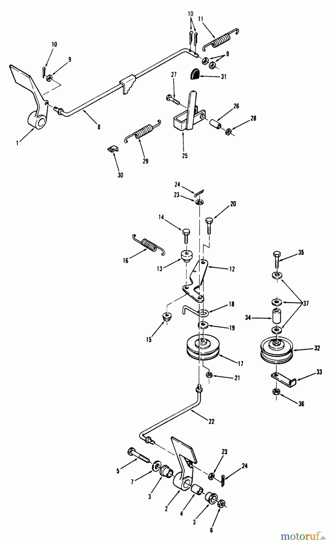 Toro Neu Mowers, Lawn & Garden Tractor Seite 1 72-10BP01 (A-100) - Toro A-100 36