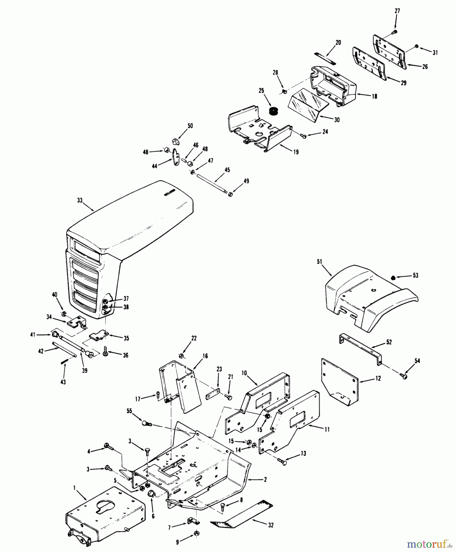 Toro Neu Mowers, Lawn & Garden Tractor Seite 1 72-10BP01 (A-100) - Toro A-100 36