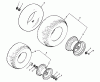 Toro 72-10BP01 (A-100) - A-100 36" 4-Speed Tractor, 1977 Ersatzteile WHEELS AND TIRES