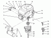 Toro 72040 (244-5) - 244-5 Yard Tractor, 1993 (3900001-3999999) Ersatzteile ENGINE AND CLUTCH ASSEMBLY