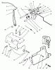 Toro 72040 (244-5) - 244-5 Yard Tractor, 1993 (3900001-3999999) Ersatzteile GOVERNOR LINKAGE & COVER ASSEMBLY