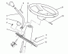 Toro 72040 (244-5) - 244-5 Yard Tractor, 1993 (3900001-3999999) Ersatzteile STEERING WHEEL AND CONSOLE ASSEMBLY