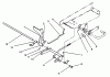 Toro 72041 (244-H) - 244-H Yard Tractor, 1993 (3900001-3999999) Ersatzteile BRAKE PEDAL ASSEMBLY