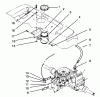 Toro 72041 (244-H) - 244-H Yard Tractor, 1993 (3900001-3999999) Ersatzteile HYDRAULIC RESERVOIR ASSEMBLY