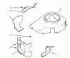 Toro 72042 (264-6) - 264-6 Yard Tractor, 1994 (4900001-4999999) Ersatzteile BLOWER HOUSING & BAFFLES #1