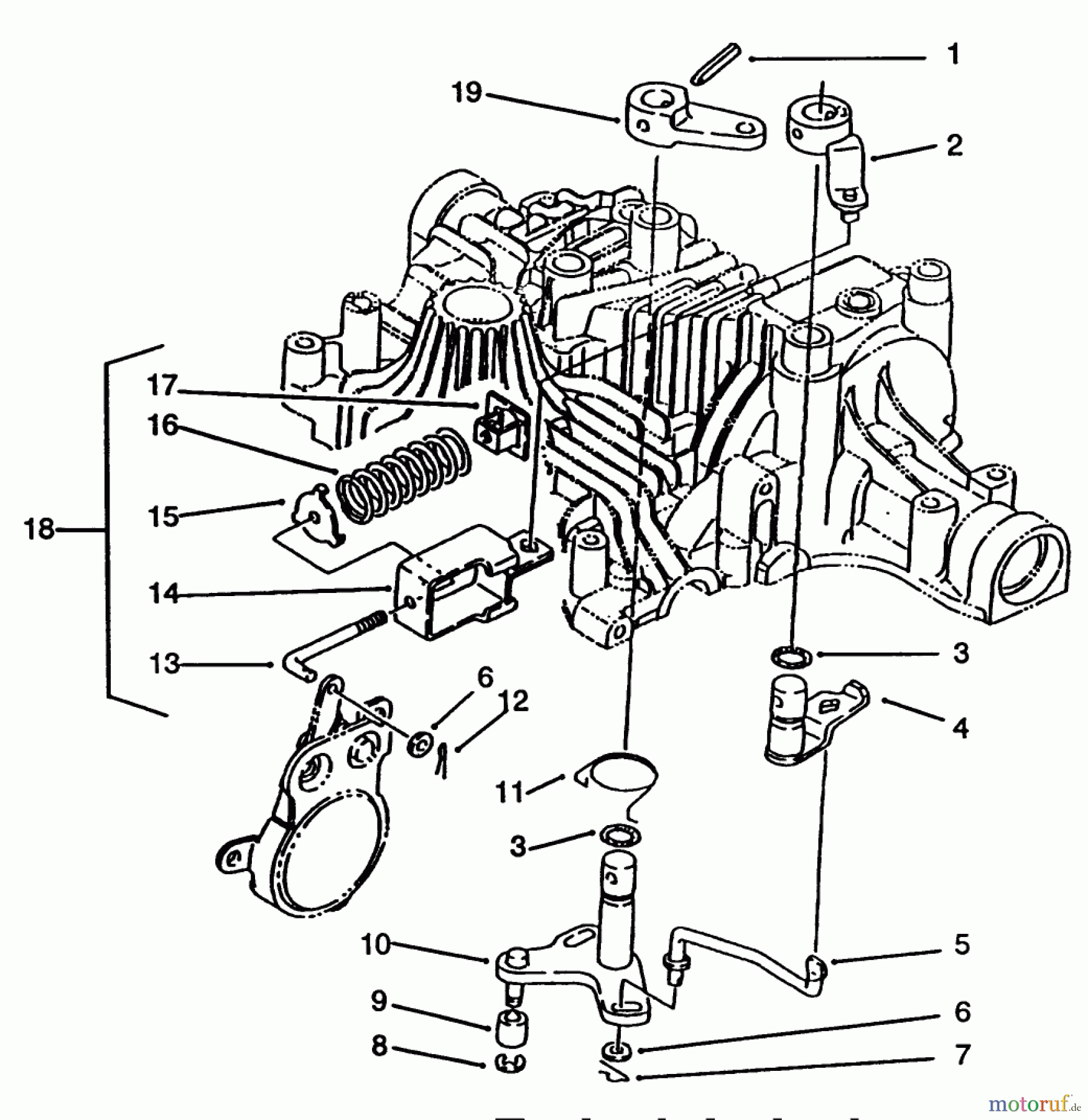 Toro Neu Mowers, Lawn & Garden Tractor Seite 1 72062 (264-6) - Toro 264-6 Yard Tractor, 1994 (4900001-4999999) BRAKE INTERLOCK