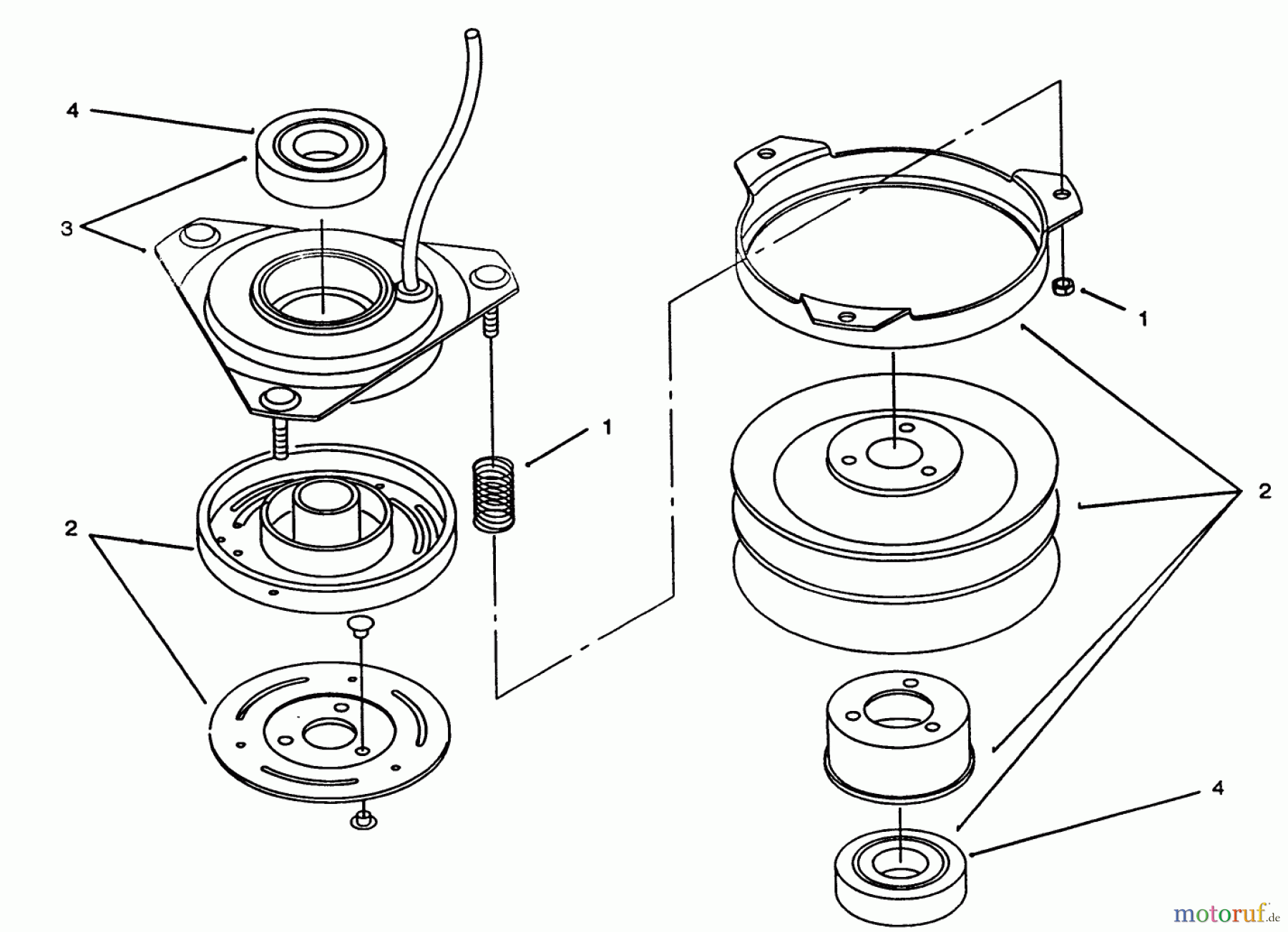 Toro Neu Mowers, Lawn & Garden Tractor Seite 1 72062 (264-6) - Toro 264-6 Yard Tractor, 1994 (4900001-4999999) CLUTCH 92-6885