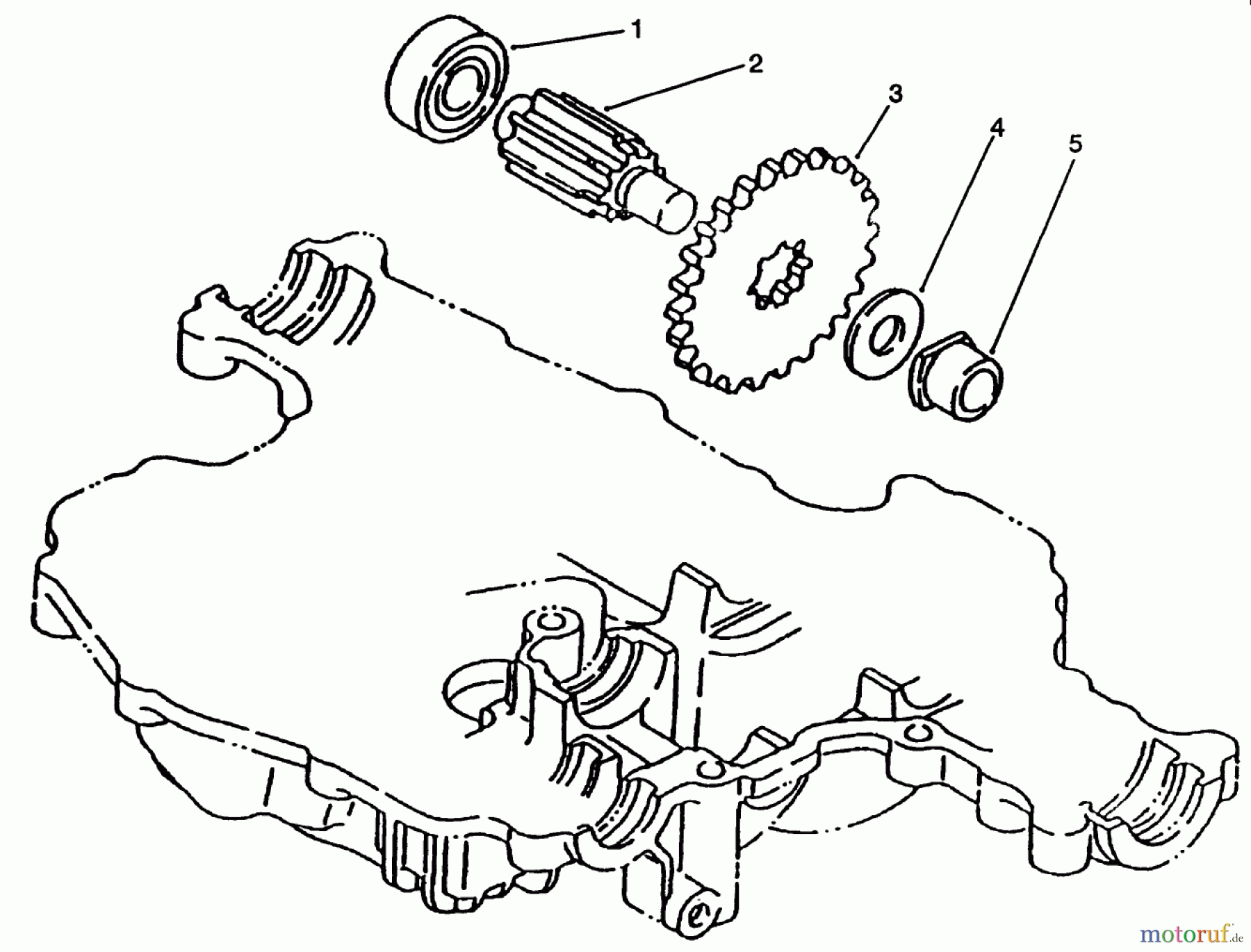 Toro Neu Mowers, Lawn & Garden Tractor Seite 1 72042 (264-6) - Toro 264-6 Yard Tractor, 1994 (4900001-4999999) FINAL PINION