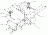 Toro 72042 (264-6) - 264-6 Yard Tractor, 1994 (4900001-4999999) Ersatzteile FUEL TANK AND HYDRO RESERVOIR
