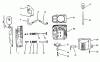 Toro 72042 (264-6) - 264-6 Yard Tractor, 1994 (4900001-4999999) Ersatzteile HEAD/VALVE/BREATHER