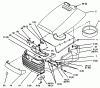 Toro 72042 (264-6) - 264-6 Yard Tractor, 1994 (4900001-4999999) Ersatzteile HOOD AND GRILL
