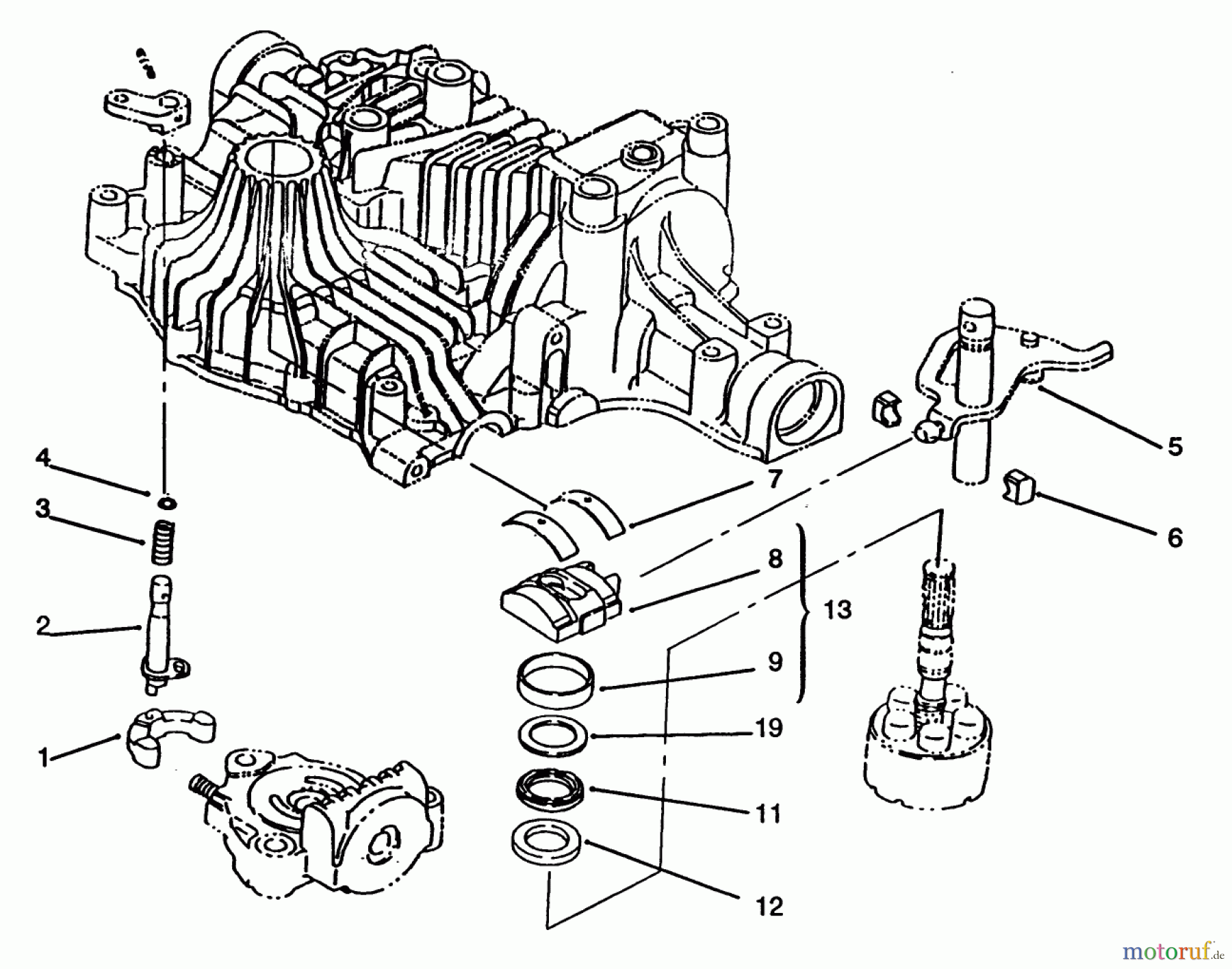 Toro Neu Mowers, Lawn & Garden Tractor Seite 1 72042 (264-6) - Toro 264-6 Yard Tractor, 1994 (4900001-4999999) RANGE SHIFT