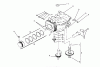 Toro 72103 (268-H) - 268-H Yard Tractor, 1995 (5900001-5900600) Ersatzteile CRANKCASE (KOHLER ENGINE CV14S-PS1472) #1