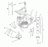 Toro 72103 (268-H) - 268-H Yard Tractor, 1995 (5900001-5900600) Ersatzteile CRANKCASE (KOHLER ENGINE CV14S-PS1472) #2