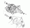 Toro 72103 (268-H) - 268-H Yard Tractor, 1995 (5900001-5900600) Ersatzteile DIFFERENTIAL GEAR