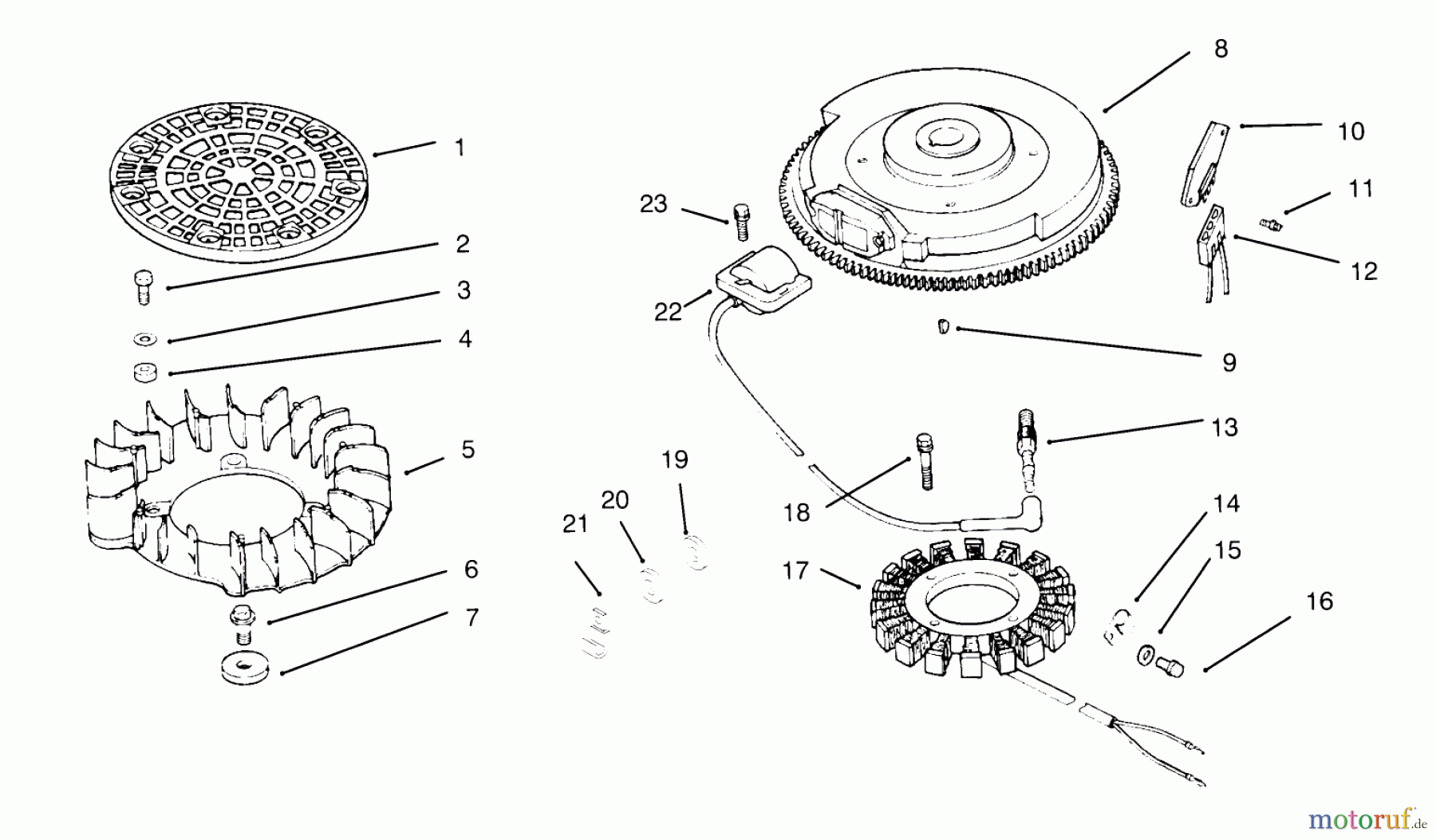  Toro Neu Mowers, Lawn & Garden Tractor Seite 1 72042 (264-6) - Toro 264-6 Yard Tractor, 1995 (5900001-5900796) IGNITION/ELECTRICAL (KOHLER ENGINE CV16S-PS61514)