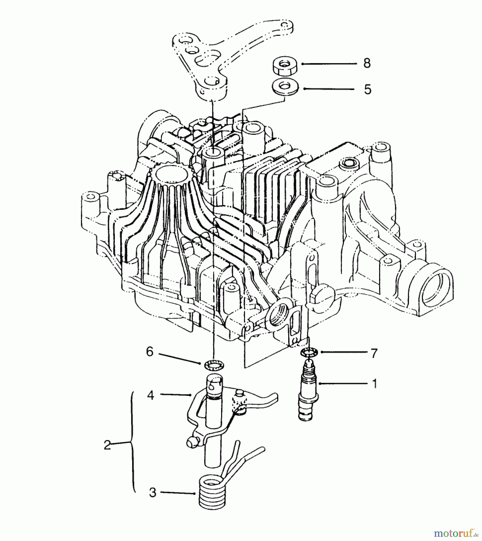  Toro Neu Mowers, Lawn & Garden Tractor Seite 1 72043 (264-H) - Toro 264-H Yard Tractor, 1995 (5900001-5901475) N-CENTERING