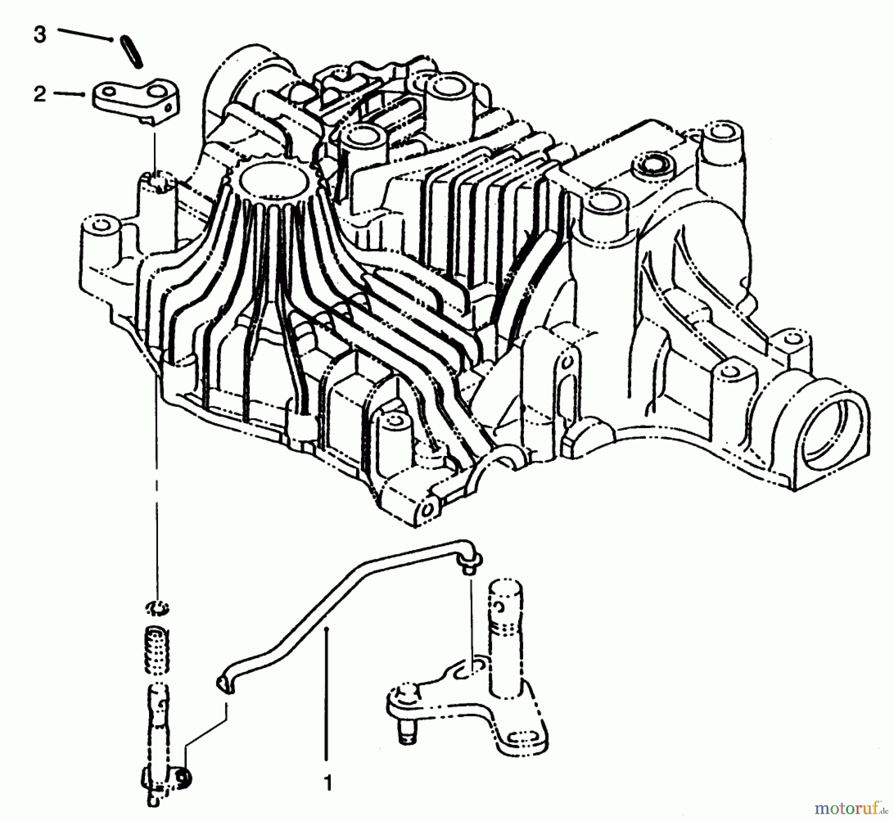 Toro Neu Mowers, Lawn & Garden Tractor Seite 1 72043 (264-H) - Toro 264-H Yard Tractor, 1996 (6900001-6999999) BYPASS RETURN