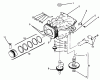 Toro 72043 (264-H) - 264-H Yard Tractor, 1996 (6900001-6999999) Ersatzteile CRANKCASE #1