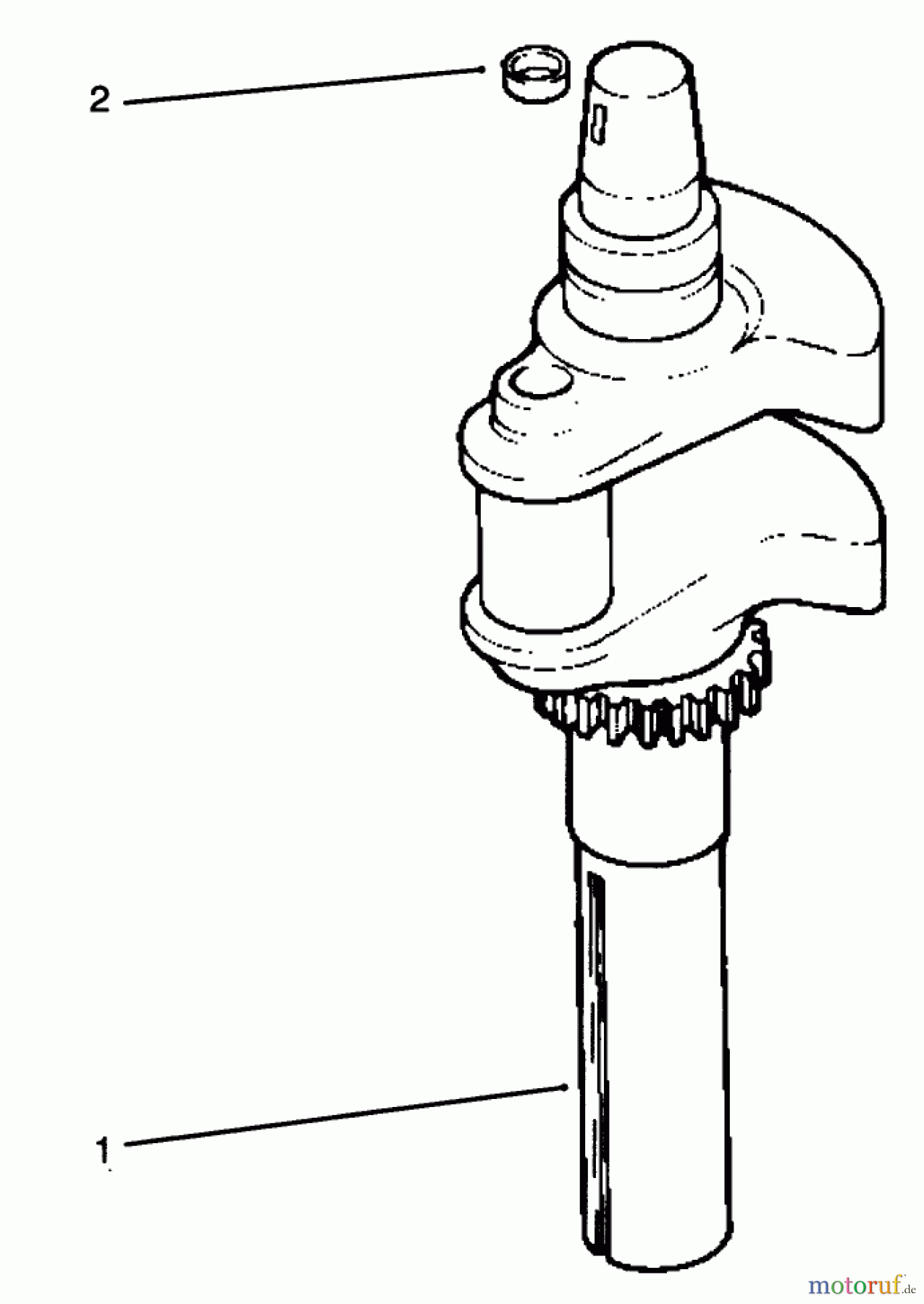Toro Neu Mowers, Lawn & Garden Tractor Seite 1 72043 (264-H) - Toro 264-H Yard Tractor, 1996 (6900001-6999999) CRANKSHAFT #2