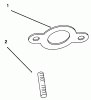 Toro 72043 (264-H) - 264-H Yard Tractor, 1996 (6900001-6999999) Ersatzteile EXHAUST #2