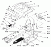 Toro 72043 (264-H) - 264-H Yard Tractor, 1996 (6900001-6999999) Ersatzteile FENDER AND FOOTREST