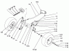 Toro 72043 (264-H) - 264-H Yard Tractor, 1996 (6900001-6999999) Ersatzteile FRONT AXLE