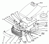 Toro 72043 (264-H) - 264-H Yard Tractor, 1996 (6900001-6999999) Ersatzteile HOOD AND GRILL