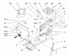 Toro 72043 (264-H) - 264-H Yard Tractor, 1996 (6900001-6999999) Ersatzteile HOODSTAND AND FIREWALL