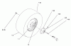 Toro 72043 (264-H) - 264-H Yard Tractor, 1996 (6900001-6999999) Ersatzteile REAR WHEEL