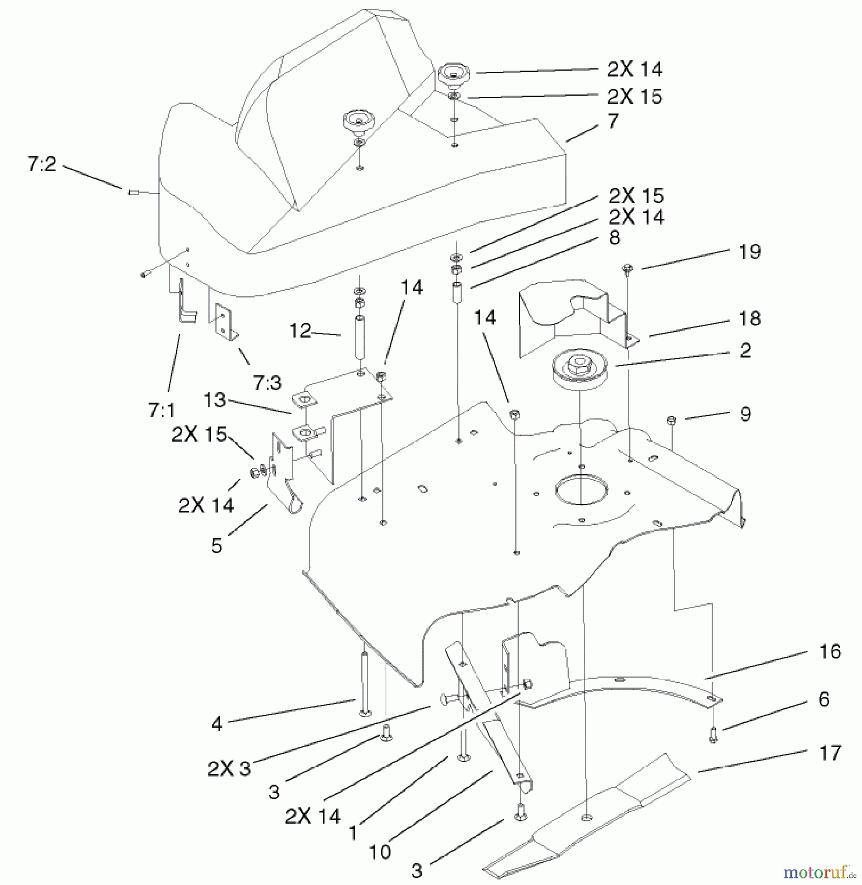 Toro Neu Accessories, Mower 79161 - Toro 44