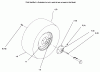 Toro 72045 (265-6) - 265-6 Yard Tractor, 1996 (6900001-6999999) Ersatzteile REAR WHEEL
