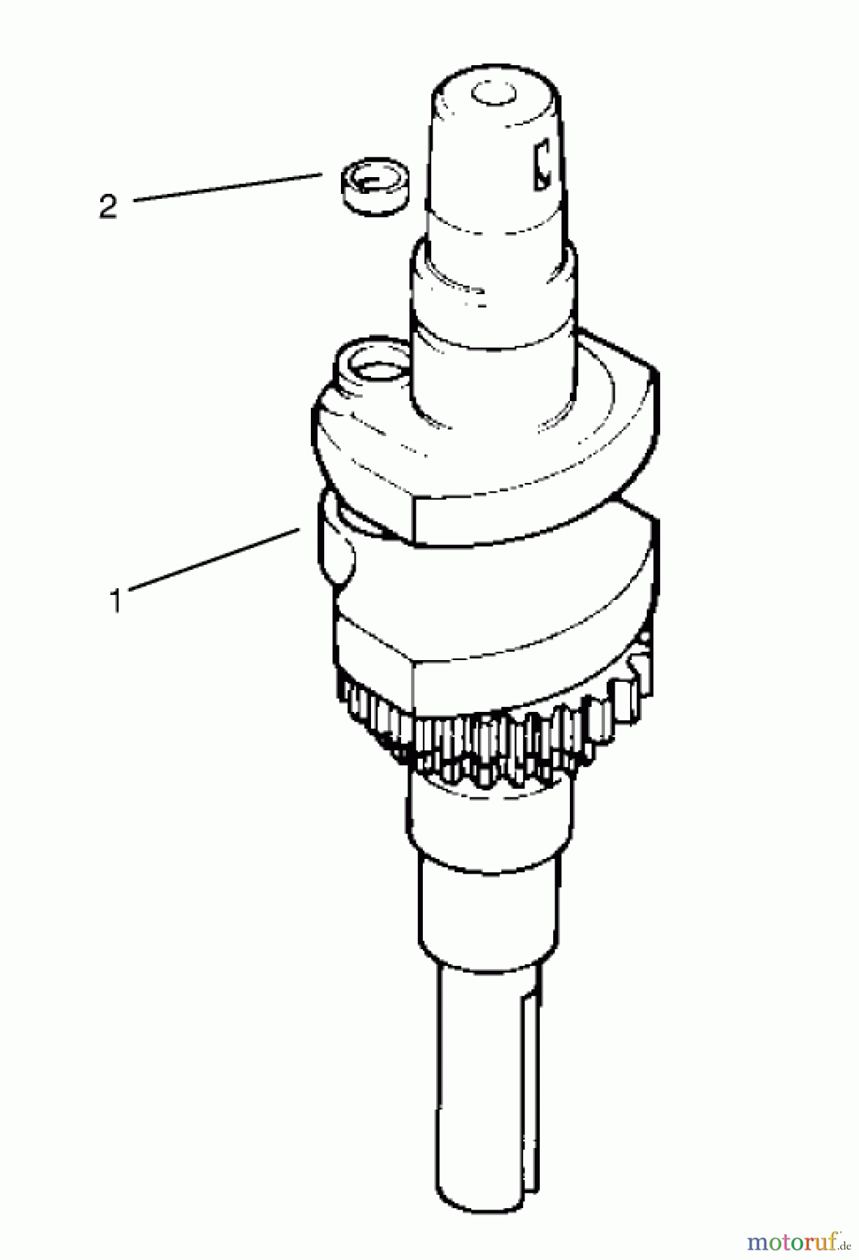 Toro Neu Mowers, Lawn & Garden Tractor Seite 1 72045 (265-6) - Toro 265-6 Yard Tractor, 1997 (7900001-7999999) CRANKSHAFT-KOHLER