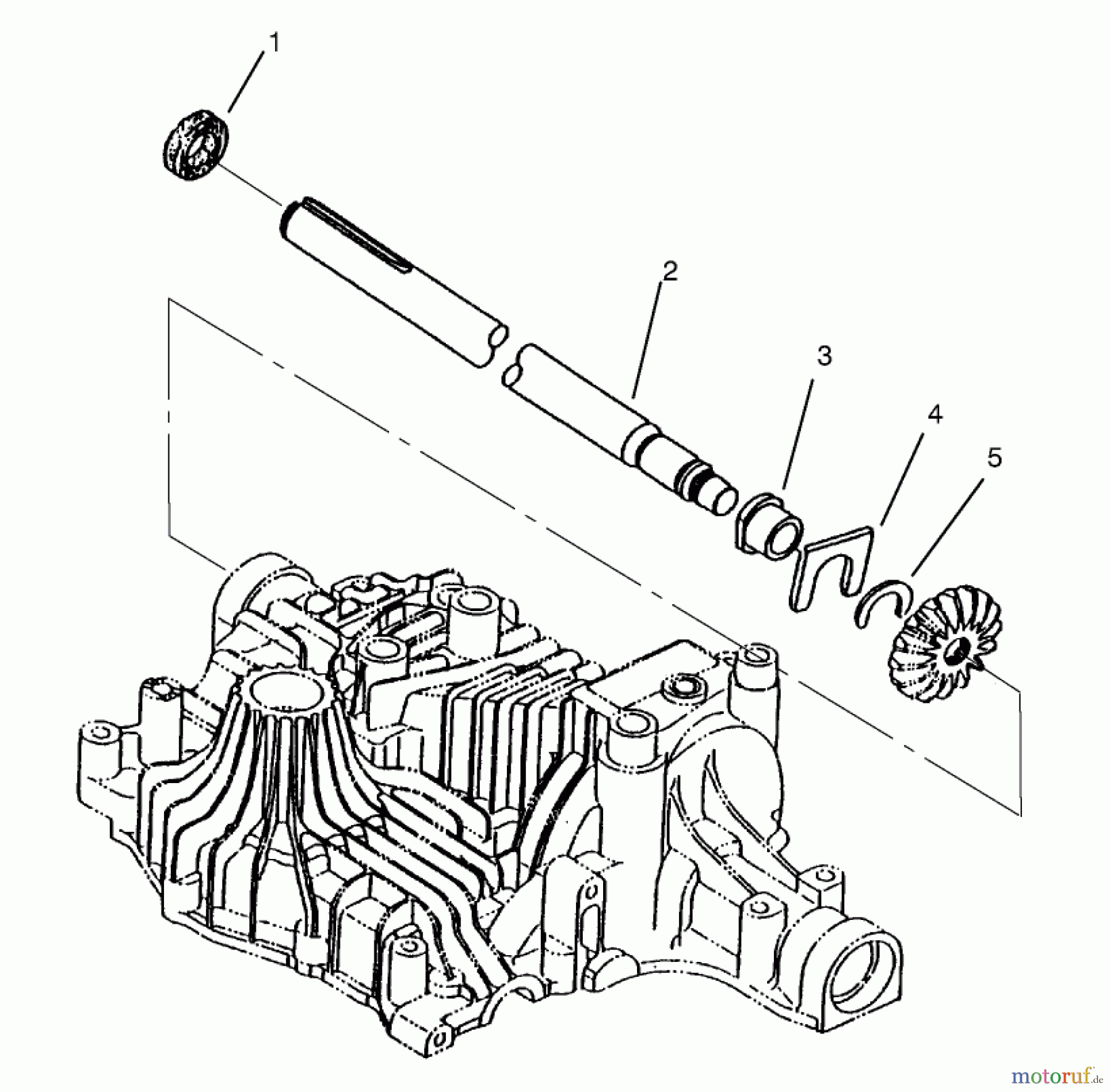 Toro Neu Mowers, Lawn & Garden Tractor Seite 1 72046 (265-H) - Toro 265-H Lawn and Garden Tractor, 1998 (8900001-8900399) AXLE SHAFT