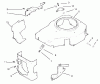 Toro 72046 (265-H) - 265-H Lawn and Garden Tractor, 1998 (8900001-8900399) Ersatzteile BLOWER HOUSING & BAFFLES