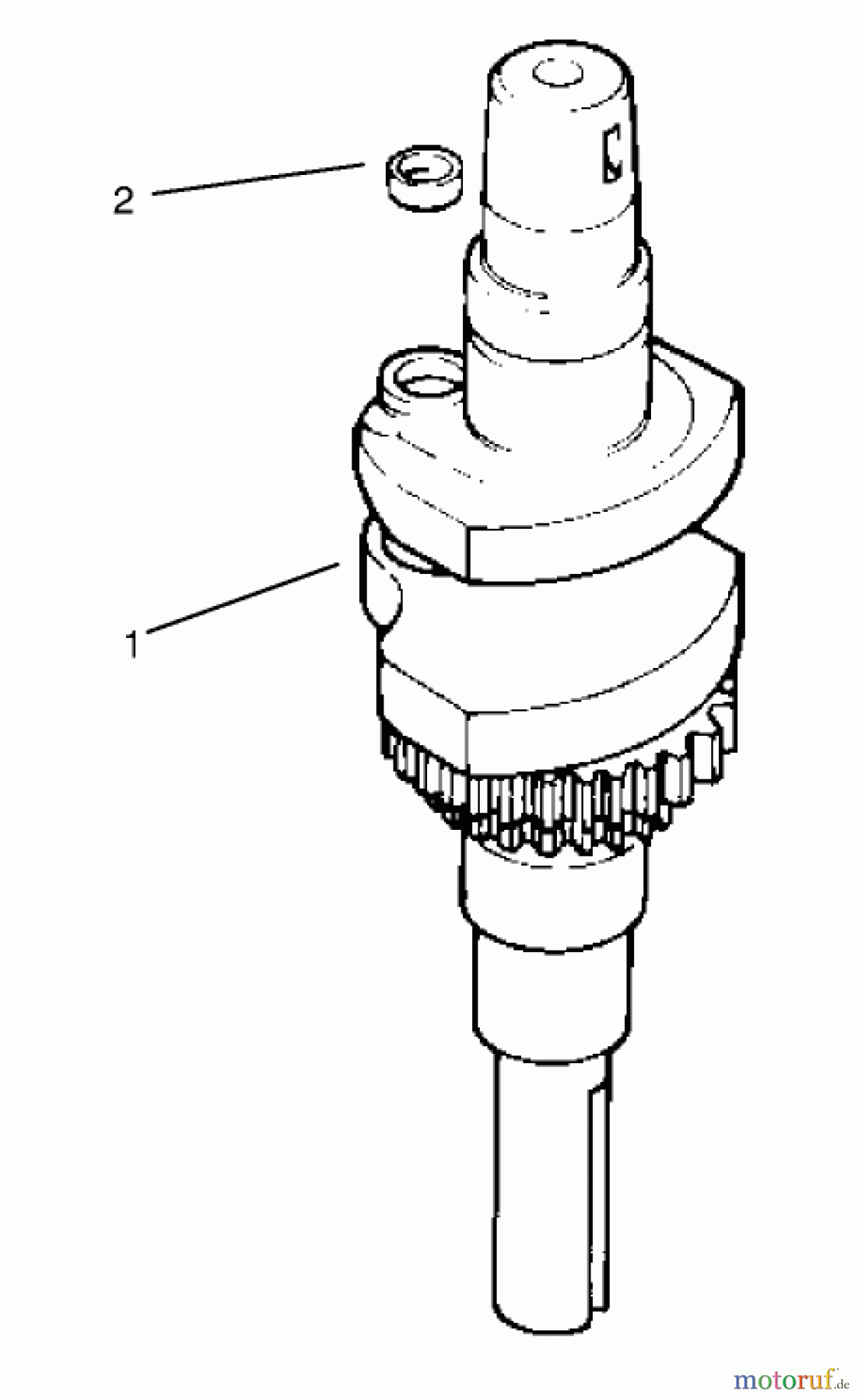 Toro Neu Mowers, Lawn & Garden Tractor Seite 1 72046 (265-H) - Toro 265-H Lawn and Garden Tractor, 1998 (8900001-8900399) CRANKSHAFT