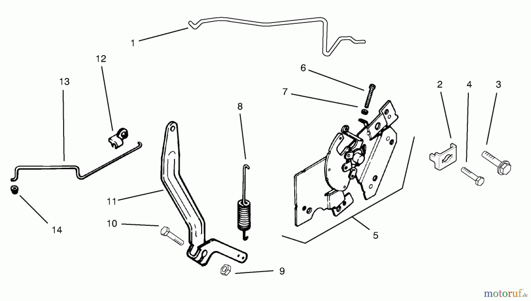  Toro Neu Mowers, Lawn & Garden Tractor Seite 1 72046 (265-H) - Toro 265-H Lawn and Garden Tractor, 1998 (8900001-8900399) ENGINE CONTROLS