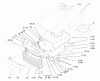 Toro 72046 (265-H) - 265-H Lawn and Garden Tractor, 1998 (8900001-8900399) Ersatzteile HOOD AND GRILL