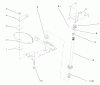 Toro 72046 (265-H) - 265-H Lawn and Garden Tractor, 1998 (8900001-8900399) Ersatzteile LOWER STEERING